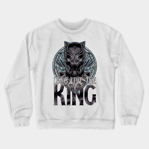 Black Panther Long Live the King Crewneck Sweatshirt by dlo168